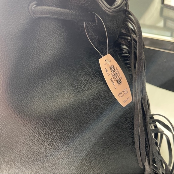 Victoria Secret Fringe Black Backpack Brand New with Tags - Picture 7 of 8